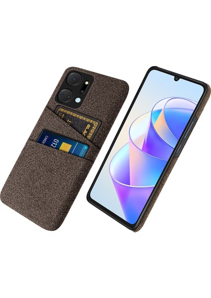 Honor X7A 5g Anti-Dut Bezi Doku Telefon Kapağı Cep Telefonu Koruyucu Kılıf 2 Kart Yuvası (Yurt Dışından)