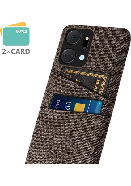 Honor X7A 5g Anti-Dut Bezi Doku Telefon Kapağı Cep Telefonu Koruyucu Kılıf 2 Kart Yuvası (Yurt Dışından) fiyatları