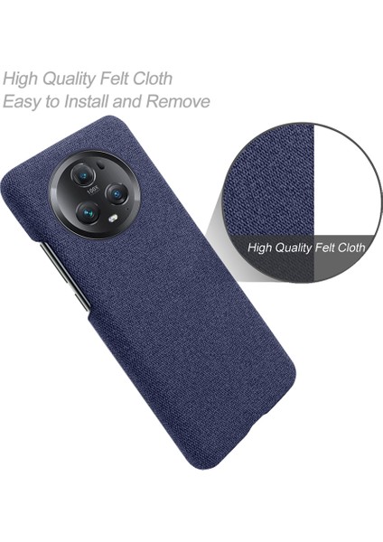 Honor Magic5 Pro Cep Telefonu Kılıfı Düz ​​renk Şok Geçirmez Sabit Pc+Bez Telefon Geri Kapak (Yurt Dışından) modelleri
