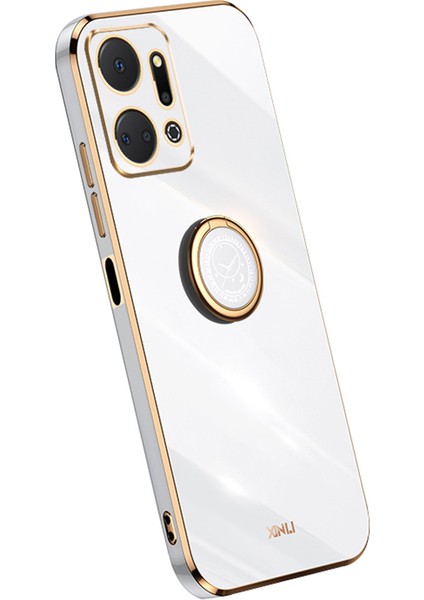 Onur Için Xinli X7A 5g Yüzük Tutucu Kickstand Yumuşak Tpu Kasa Elektrapan Koruyucu Telefon Kapağı (Yurt Dışından)