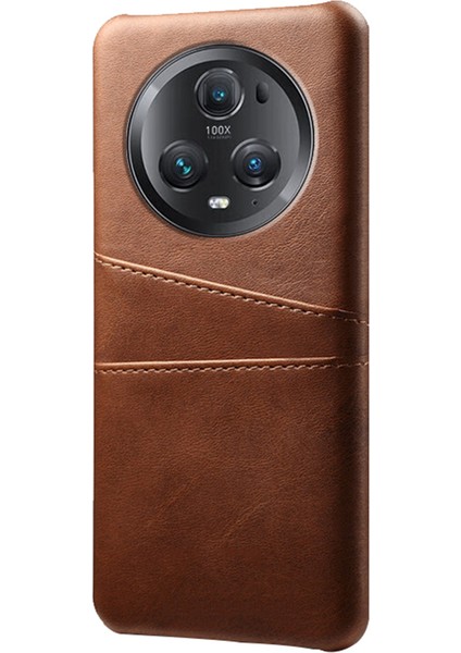 Honor Magic5 Pro 5g Anti-Çizelge Telefon Kılıfı Çift Kart Yuvaları Deri Kaplamalı Pc Kapağı (Yurt Dışından) fiyatları