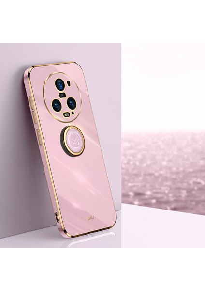 Honor Için Xinli Magic5 Pro Yumuşak Tpu Telefon Kılıf Yüzüğü Kickstand Electroutating Cep Telefonu Kapağı (Yurt Dışından) fırsatları