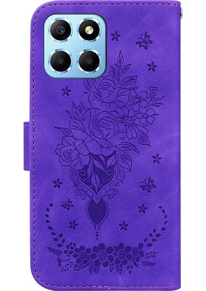 Onur Için X8 5g Pu Deri Cüzdan Kılıfı Baskılı Gül Kelebek Stand Telefon Kapağı (Yurt Dışından) indirimleri
