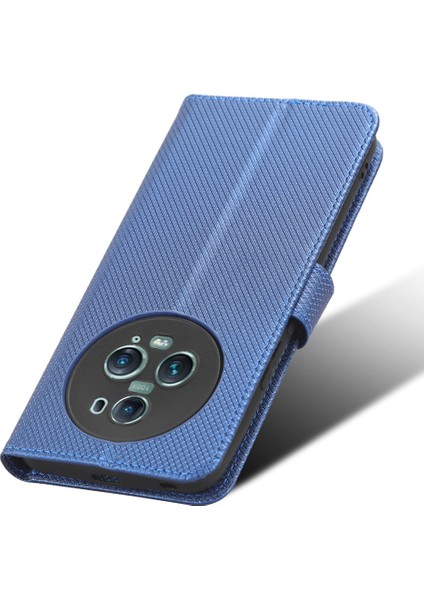 Honor Magic5 Pro 5g Elmas Doku Pu Deri Deri Cüzdan Telefon Kılıf Destek Standı Anti-Drop Cover (Yurt Dışından)