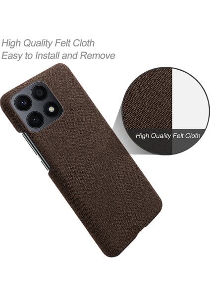 Honor X8A 4g Düz Renkli Cep Telefonu Kılıf Önleme Önleyici Sert Pc+Bez Telefon Geri Kapak (Yurt Dışından) modelleri