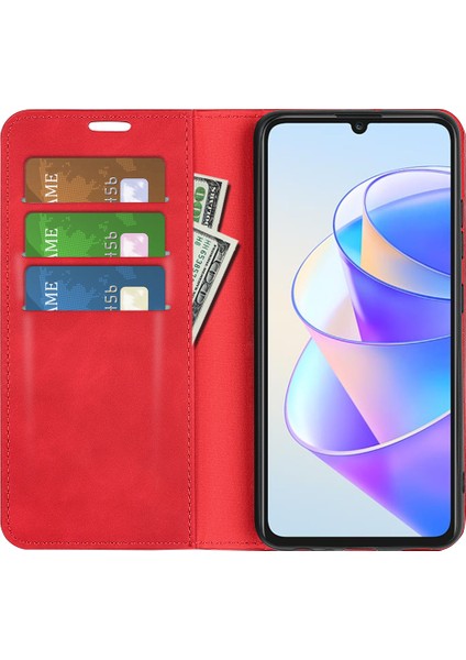 Honor X7A 4g Manyetik Otomatik Kapanış Cilt Touch Duygu Stand Cüzdan Deri Cep Telefon Kılıfı (Yurt Dışından) modelleri