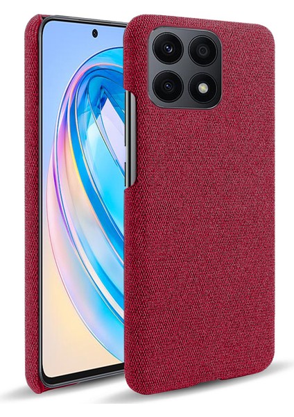 Honor X8A 4g Düz Renkli Cep Telefonu Kılıf Önleme Önleyici Sert Pc+Bez Telefon Geri Kapak (Yurt Dışından)