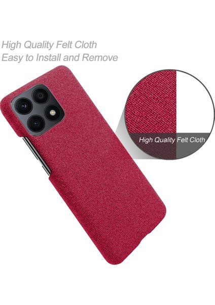 Honor X8A 4g Düz Renkli Cep Telefonu Kılıf Önleme Önleyici Sert Pc+Bez Telefon Geri Kapak (Yurt Dışından) modelleri