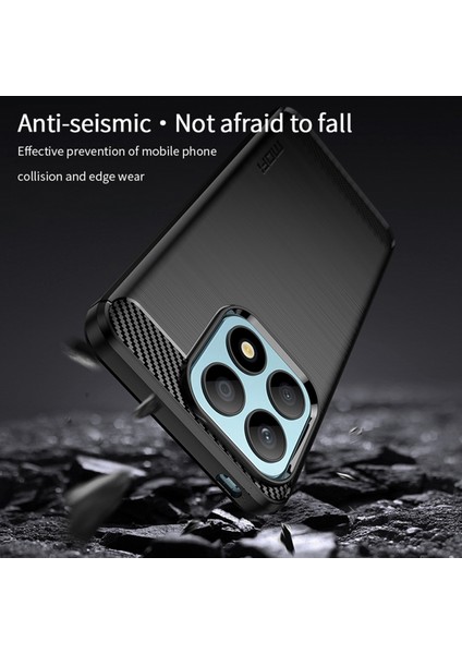 Onur X8A 4g Tpu Için Koruyucu Kasa Karbon Fiber Fırçalanmış Telefon Kabuğu (Yurt Dışından) fırsatları