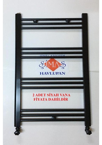 500X1000 (12) Borulu Siyah Havlupan + 2 Adet Siyah Vanalı