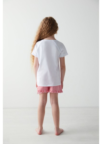 Kız Çocuk Uçurtma Baskılı Pijama Takımı