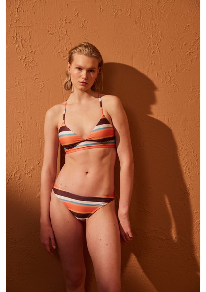 Brisa Çizgili Slip Bikini Altı
