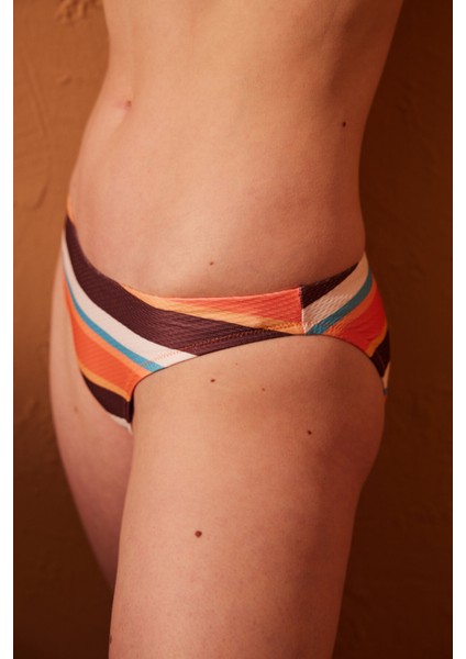 Brisa Çizgili Slip Bikini Altı