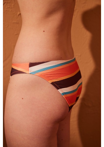 Brisa Çizgili Slip Bikini Altı