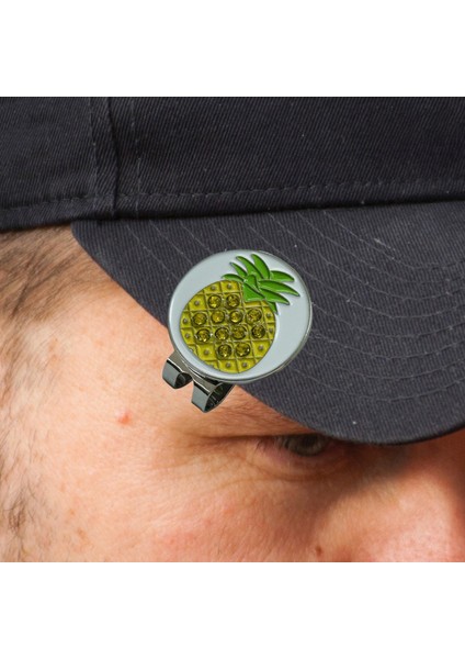 Karikatür Golf Top Markeri Golf Eğitimi Hediye Ananas Için Golf Şapka Klip (Yurt Dışından) fırsatları