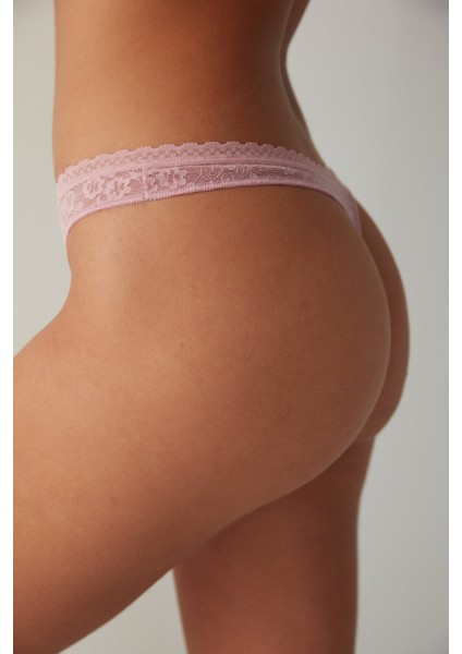 Easy Lace V Kesim Pembe Tanga Külot fiyatları