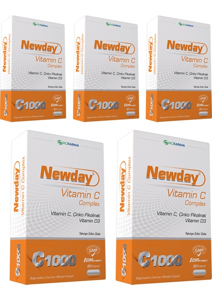 Newday Vitamin C Complex Kapsül 5 Adet