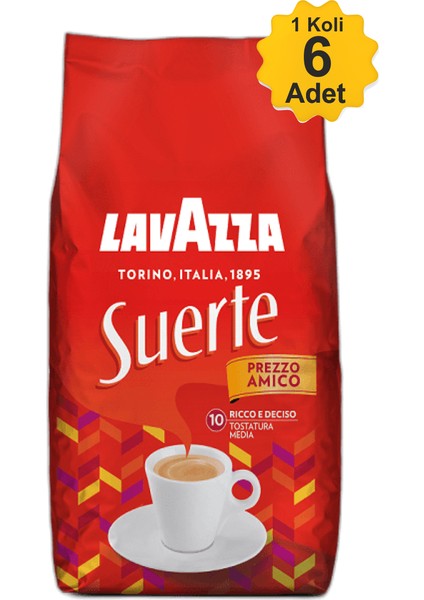 Suerte Çekirdek Kahve - 1 Koli - 1kg x 6 Adet modelleri