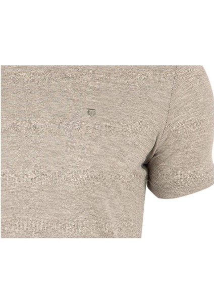 Büyük Beden %100 Pamuk Bisiklet Yaka Kısa Kollu Basic Penye T-Shirt-PE36102TY22