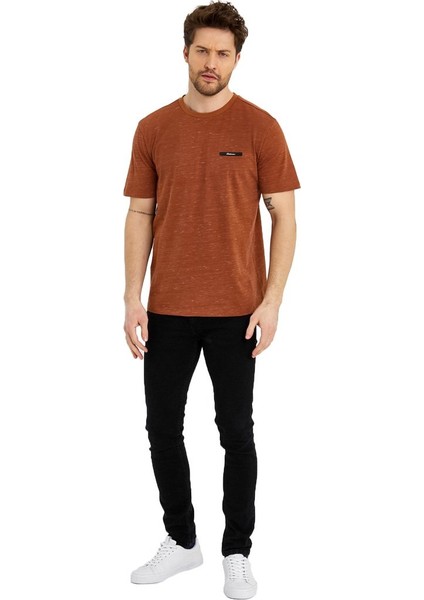 Erkek Basic Baskısız Logolu Kısa Kol Tişört