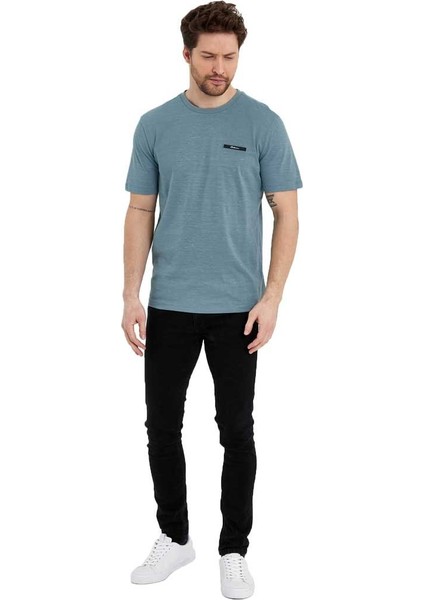 Erkek Basic Baskısız Logolu Kısa Kol Tişört