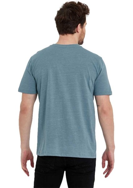 Erkek Basic Baskısız Logolu Kısa Kol Tişört indirimleri