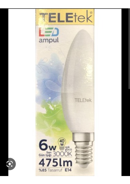 LED Ampul Sarı Günışığı