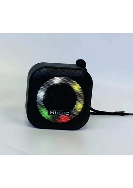 Lityum Pil Kablosuz Bluetooth Hoparlör,uzun Ömürlü Şarjlı Işıklı Mini Kablosuz Hoparlör