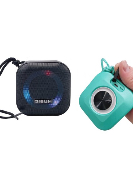 Lityum Pil Kablosuz Bluetooth Hoparlör,uzun Ömürlü Şarjlı Işıklı Mini Kablosuz Hoparlör