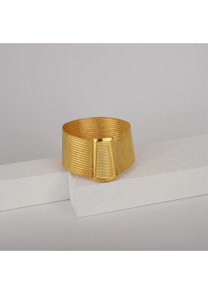 Kadın Gümüş 17 Sıra Hasır Bileklik 3043