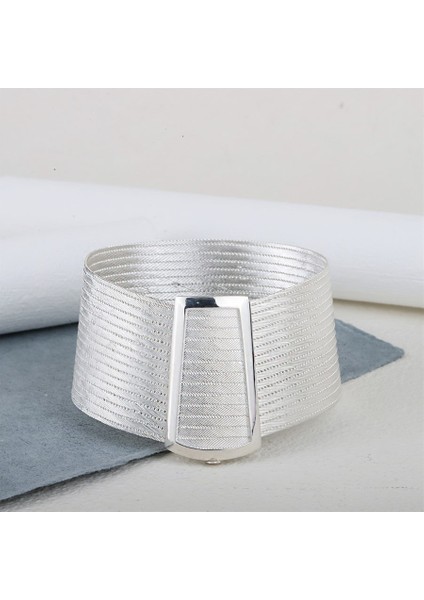 Kadın Gümüş Trabzon Hasır 17 Sıra Bileklik