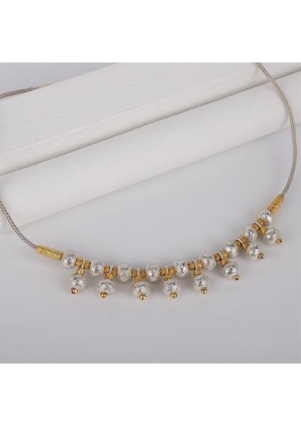 Kadın Çift Renkli Kazaziye Kolye