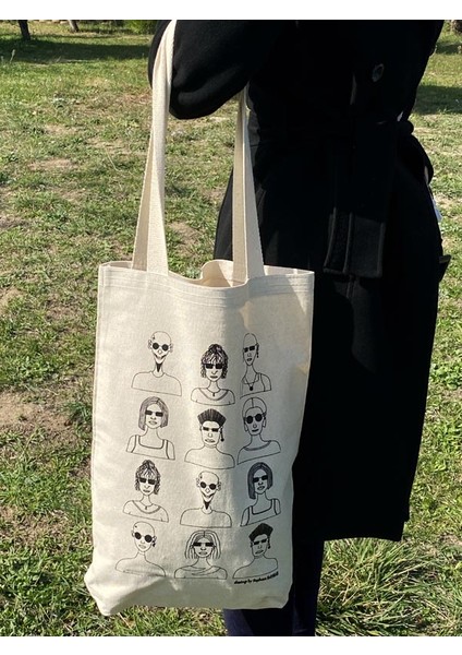 Beyhan Bayhan 300 Gram Çift Baskılı Kanvas Alışveriş Çantası 32×40 cm