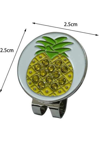 Moda Golf Ball Marker Çıkarılabilir Tutucu Golf Şapka Klibi Erkekler Için Kadın Hediye Ananas (Yurt Dışından) indirimleri