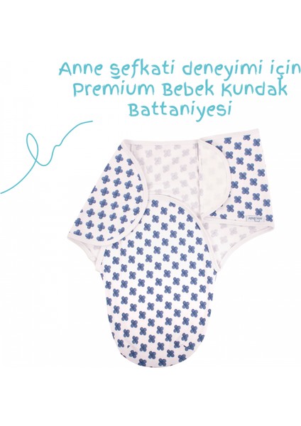 Sevi Bebe Yeni Sezon 0-3 Ay Desenli %100 Pamuklu Interlok Bebe Kundak - Mommyslab Mağaza