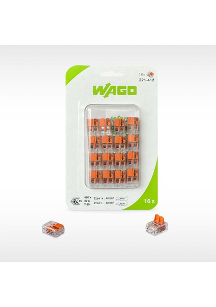 221-412 2'Li Çok Amaçlı Buat Klemensi (16 lı paket)