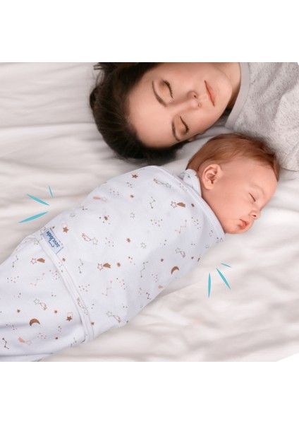 Yeni Sezon 0-3 Ay Desenli %100 Pamuklu Interlok Bebe Kundak - Mommyslab Mağaza