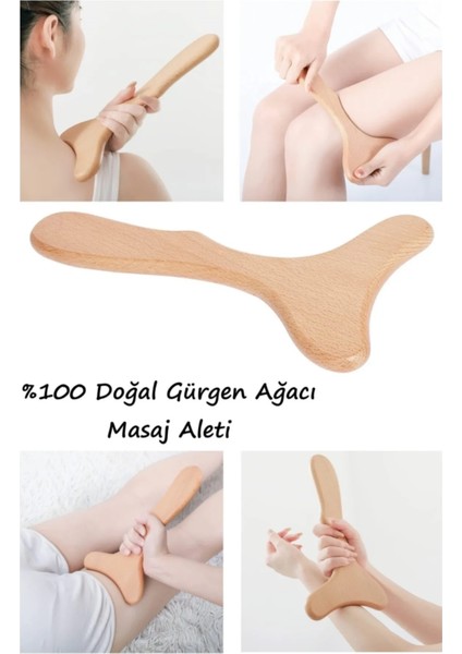 Anti Giderici Ahşap Terapi Masaj Aleti ve Akapunktur El Yapımı Lenf Drenaj Gua Sha %100 Doğa fırsatları