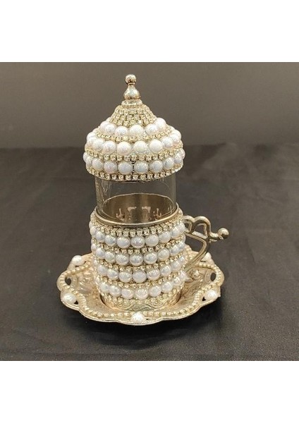 Bardak Cam Su Bardağı Kahve Yanı Çay Bardağı İncili Lale Çay Bardağı Beyaz