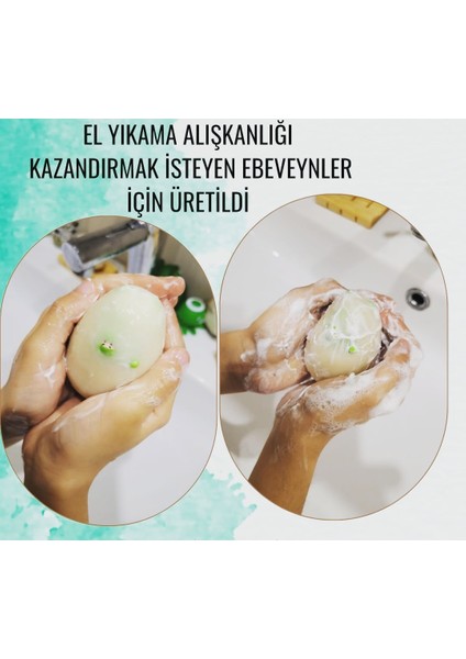 Süpriz Oyuncaklı Yumurta Sabun, %100 Doğal, Vegan ve El Yapımı Saf Sabun,1 Adet ve 100±5 g.