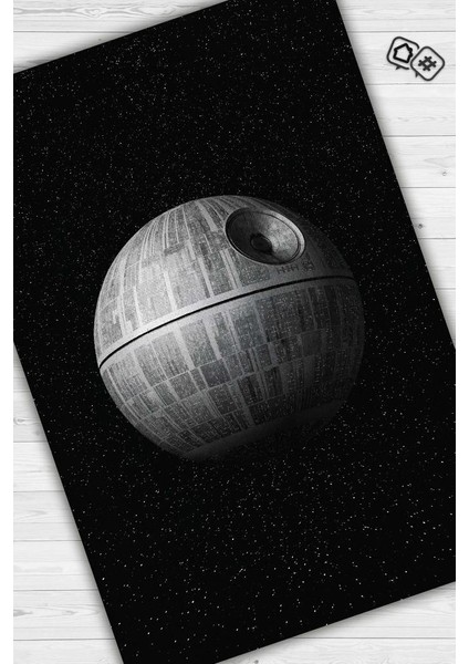 Death Star Dokuma Tabanlı Yıkanabilir Kaymaz Star Wars Film Halısı fiyatları