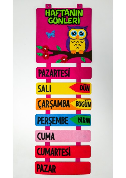Haftanın Günleri (Keçe Eğitim Materyali)