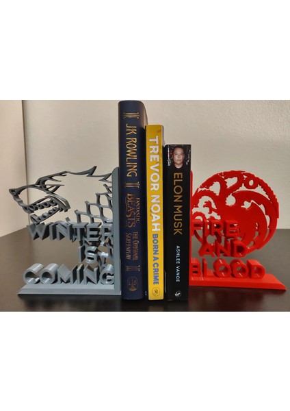 Game Of Thrones Sağlı Sollu Kitap Tutucu 1 Çift