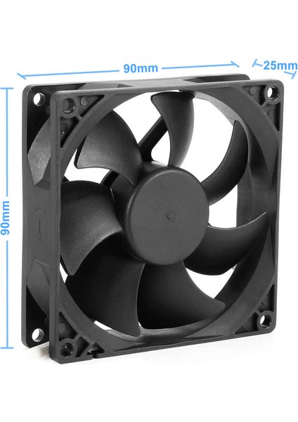 Dc 12V Fan 90X90MM 9025 3200RPM 9X9CM Sessiz 2 Pin Fırçasız Soğutma Kuluçka Ekran Kartı modelleri