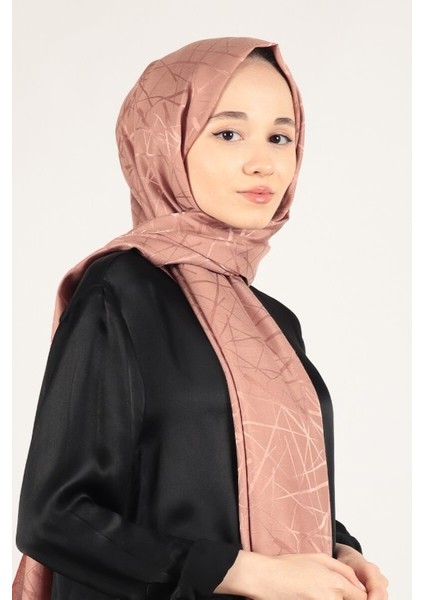 Ipeksi Jakar Italyan Şal Çizgi Desen - Bronz