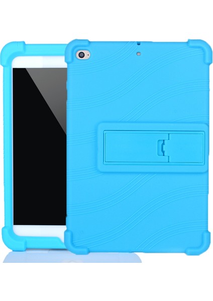 Görünmez Braketi ile Tablet Pc Silikon Koruyucu Kılıf Gökyüzü Mavi (Yurt Dışından)