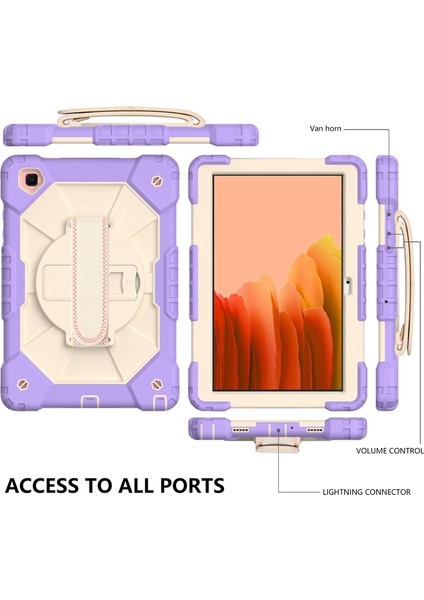 Samsung Galaxy Tab A7 T500 / T505 Kılıfı Lotus Root Purple Beige (Yurt Dışından) indirimleri