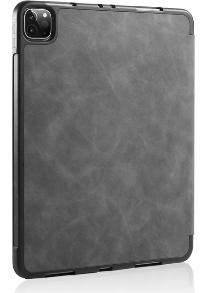 Apple iPad Pro 11 (2020) Deri Kılıfı Için Gri (Yurt Dışından)