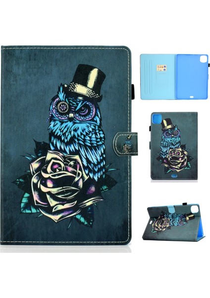Iphone 11 Pro Için Deri Kılıf Rose Baykuş (Yurt Dışından)
