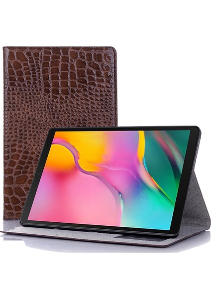 Samsung Galaxy Tab A7 T500 Için Deri Tablet Kılıfı Brown (Yurt Dışından)